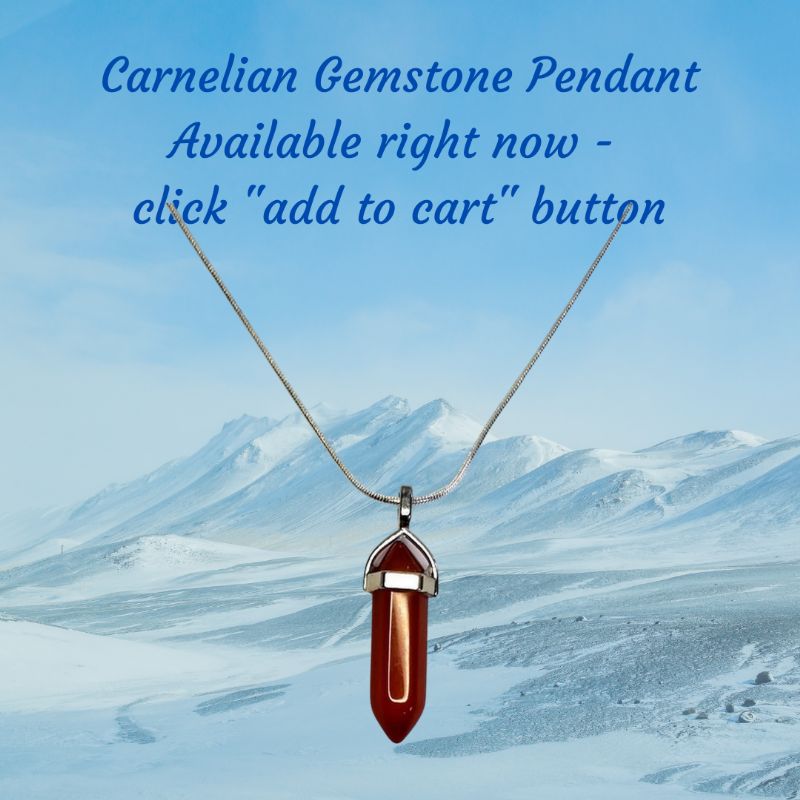 Carnelian Gemstone Pendant